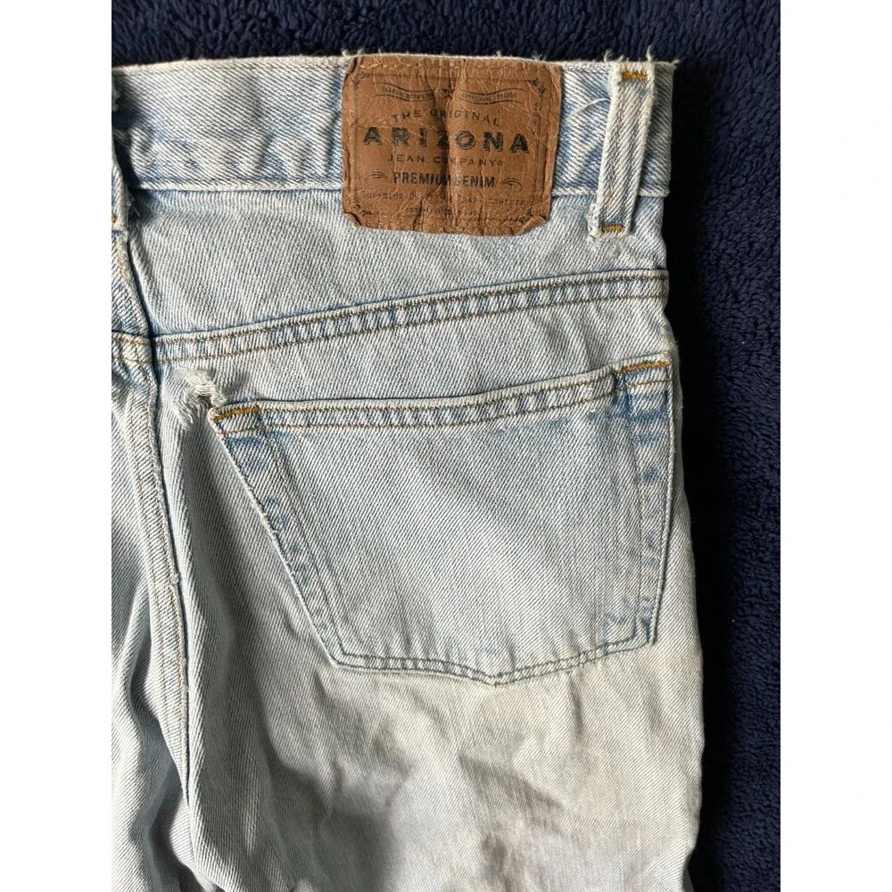 Arizona Jeans Light Wash Denim Regular Fit Blue Brown Men’s Size 32x30 Y2K
